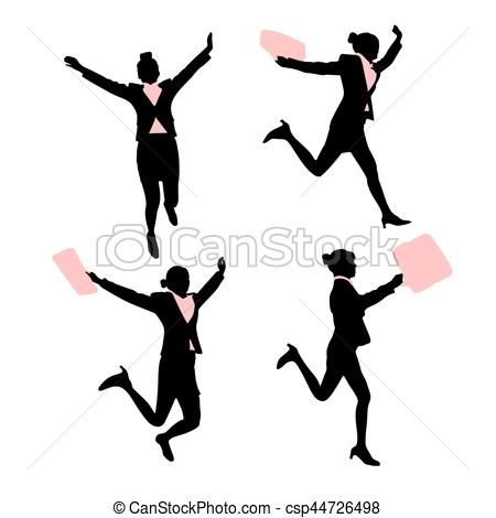 450x470 Silhouette Of Business Woman With White Background Eps Vectors