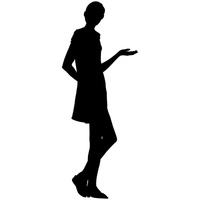 200x200 Business Women Vector Image