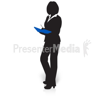 400x400 Businesswoman Silhouette Talking Phone