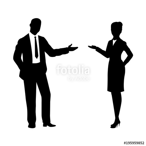 500x500 Silhouette Businessman, Vector Stock Image And Royalty Free