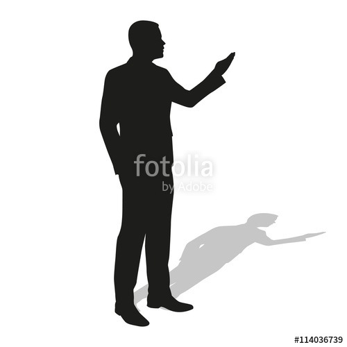 500x500 Businessman Presentation Silhouette