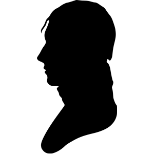 300x300 Silhouette Man Facing Left, No. 4 Clipart, Cliparts