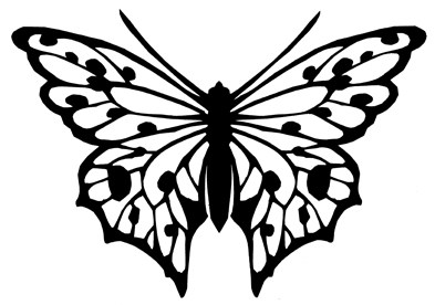 393x276 Free Butterfly Printable Amp How To Use With Silhouette Software