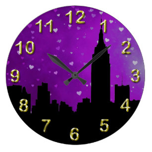 307x307 New York City Wall Clocks Zazzle.co.uk