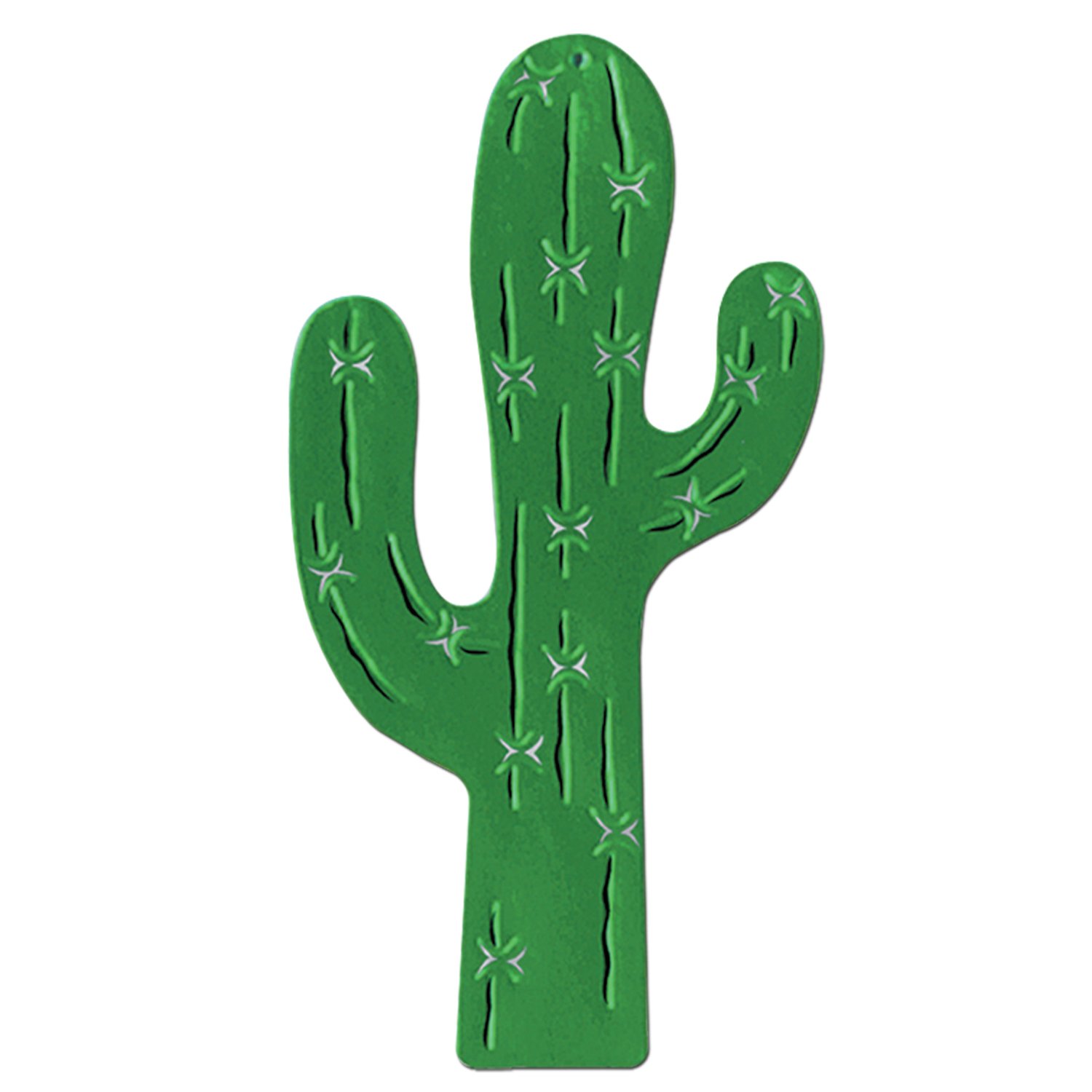 1500x1500 24ct) Beistle Western Party Foil Cactus Silhouette