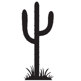 265x265 Silhouettes Of Cactus Plants