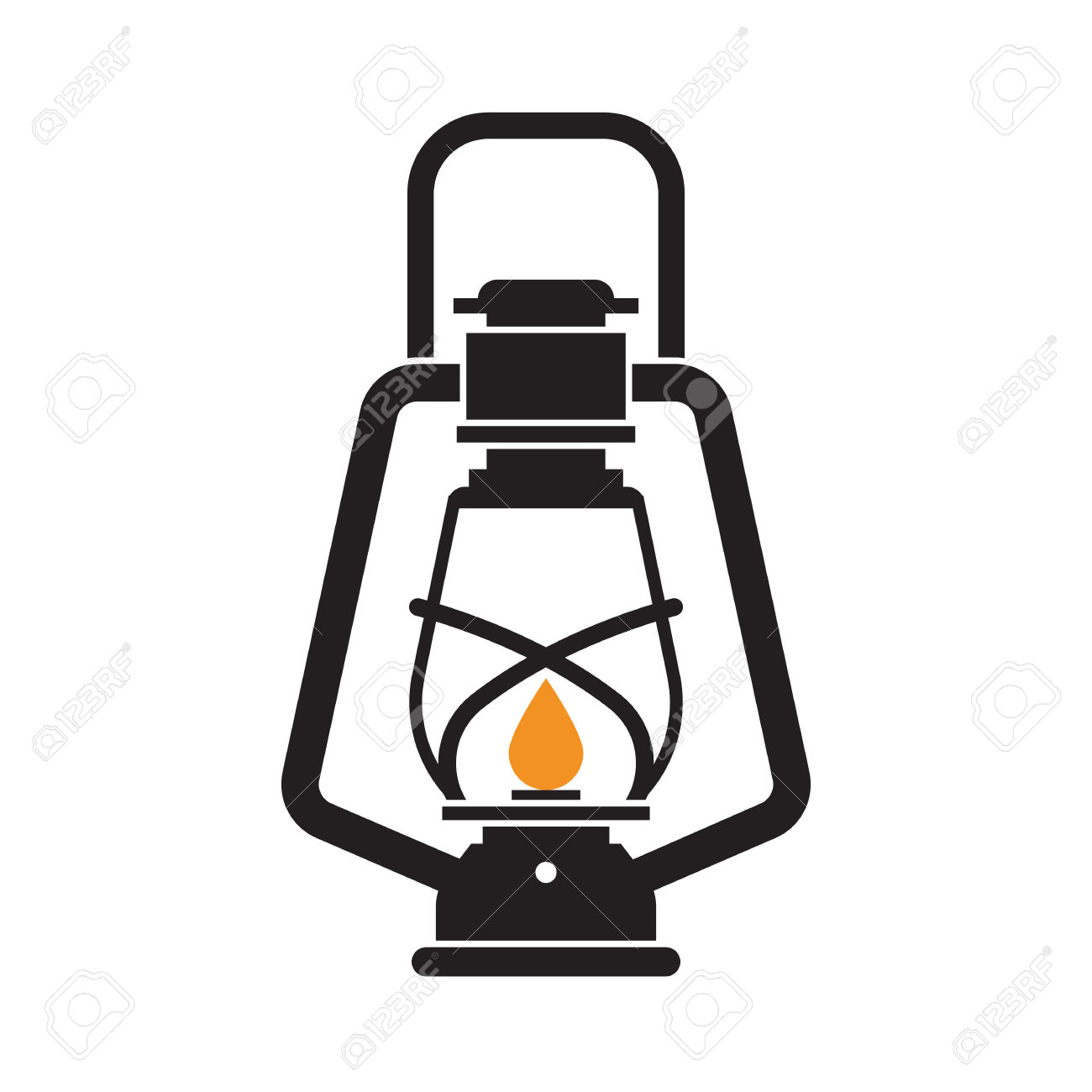1300x1300 Oil Lamp Clipart Camping