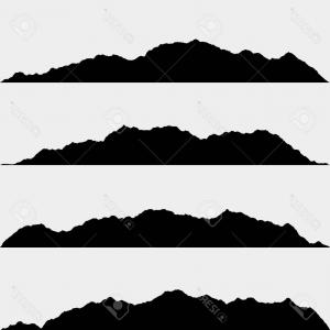 300x300 Stock Illustration Vector Mountains Icons Isolated White Tourism