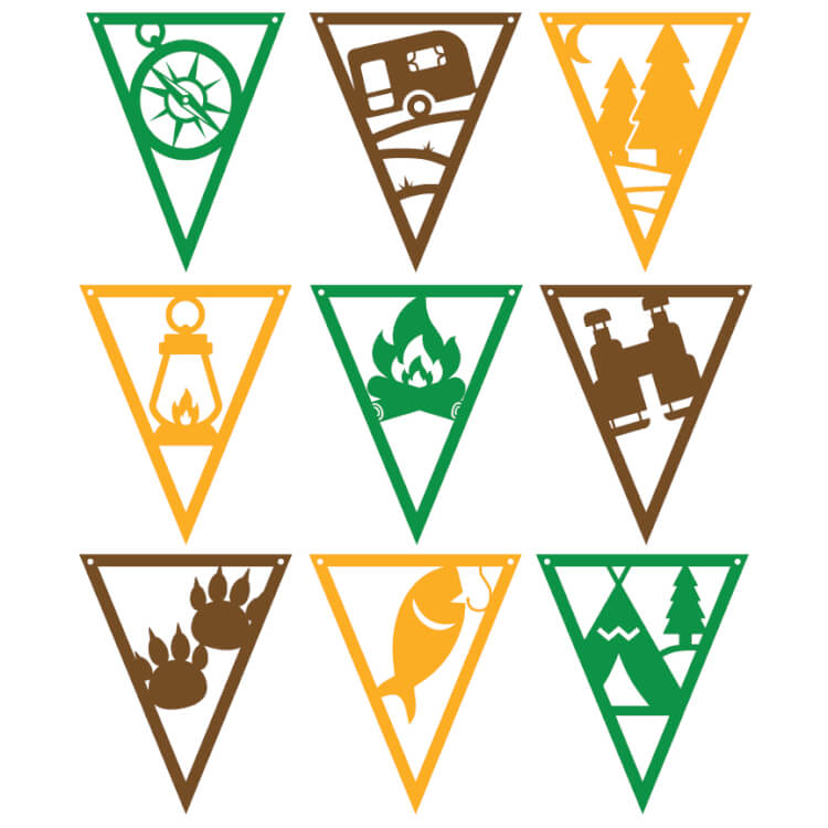 750x750 Camping Pennants