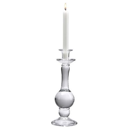450x450 Glass Candlestick With A Pedestal Silhouette. Product Candlestick