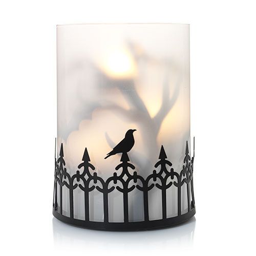 500x500 Halloween Silhouettes Foggy Nights Multi Tea Light Candle Holder
