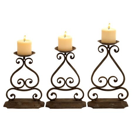 450x450 Showcasing Scrolling Metalwork Silhouettes And A Dark Brown Finish