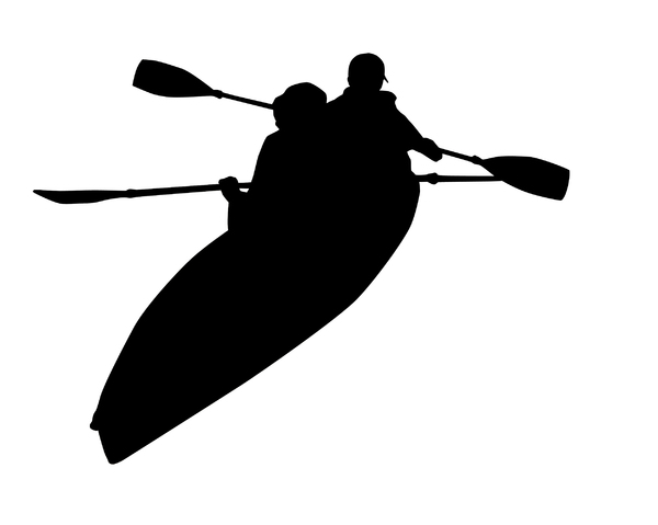 600x479 Paddle Silhouette
