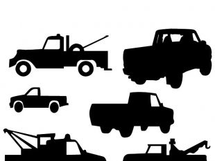 310x233 Free Vector Truck And Car Silhouette Free Vectors Ui Download