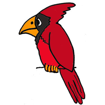 340x340 Cardinal Silhouette Clip Art