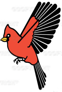 202x300 Cardinal Silhouette Clipart