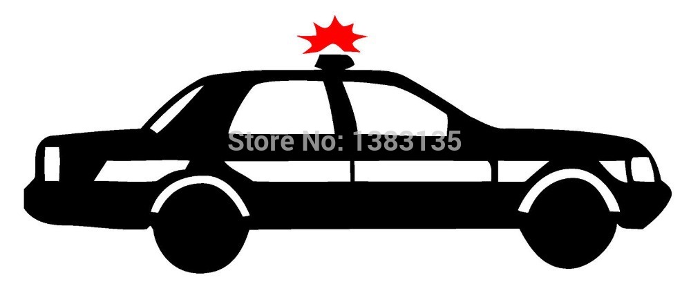 1000x437 Car Cop Silhouette Car Window Sticker Vinyl Decal Funny Jdm Laptop