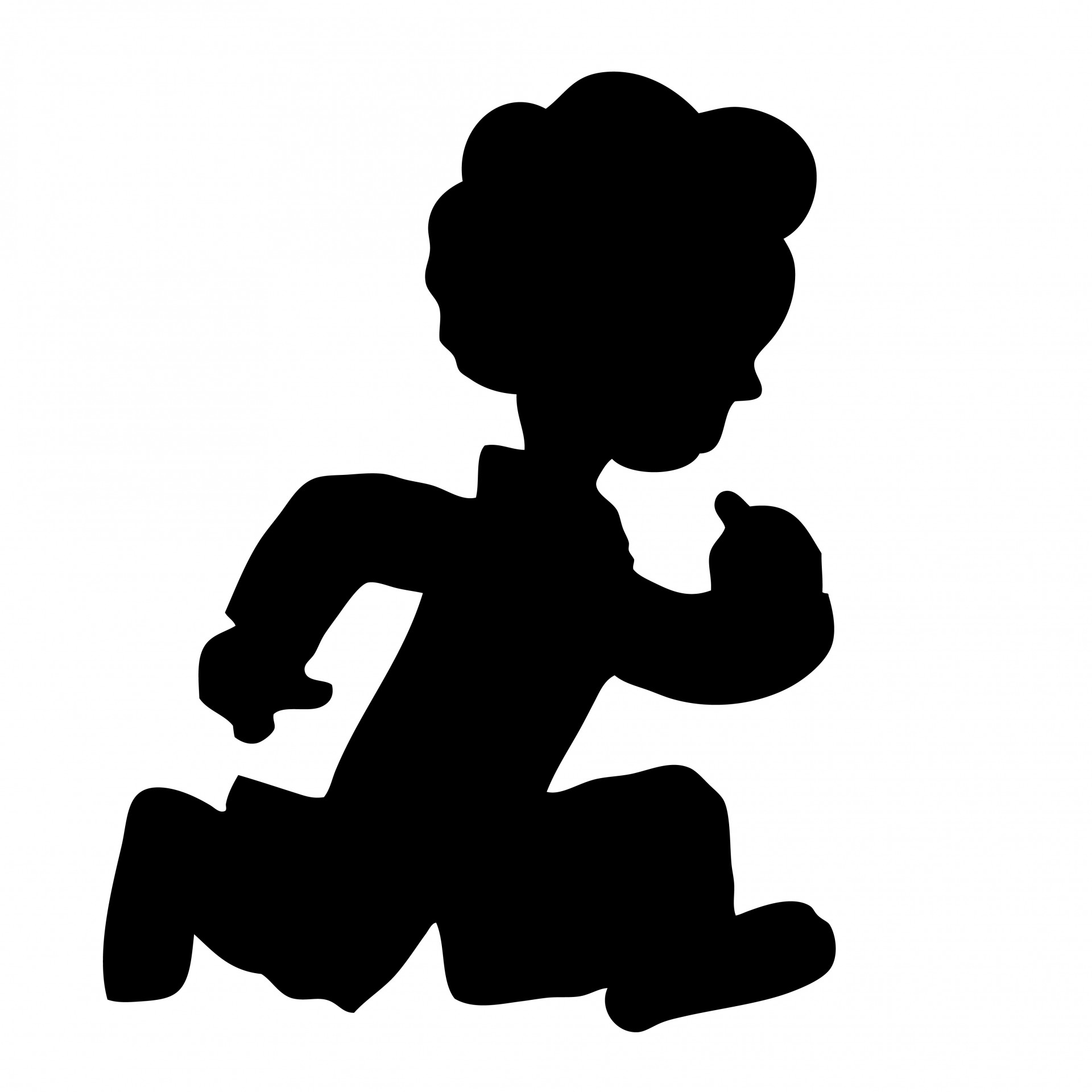 1920x1920 Running Boy Cartoon Clipart Free Stock Photo