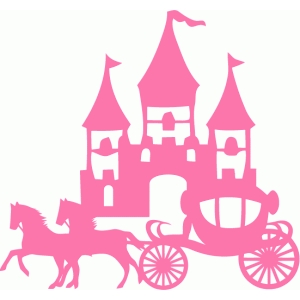 300x300 Princess Castle Silhouette Clipart