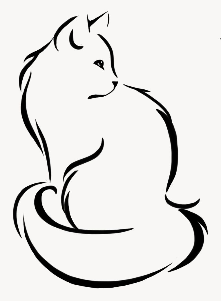 762x1034 Cat Silhouette For Tattoo Amazing Ink Cat