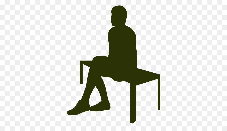 900x520 Sitting Silhouette Table Drawing Clip Art