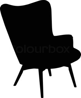 266x320 Chair And Table Silhouette Vector Stock Vector Colourbox