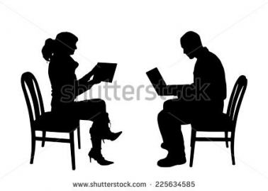 378x269 People Sitting In Chairs Silhouette Penaime