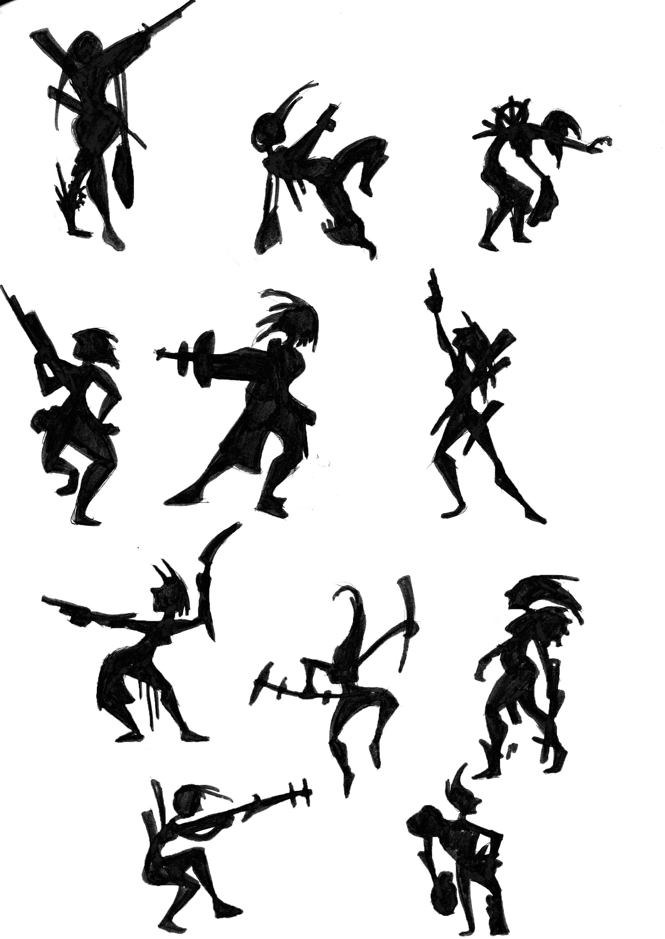 2311x3264 Character Silhouette Experimentation The Art And Animation Blog