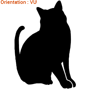 300x300 Sticker Silhouette Chat Assis Atomistickers.fr