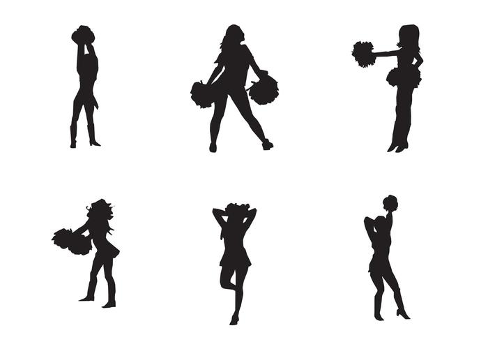 700x490 Free Vector Cheerleader Silhouette