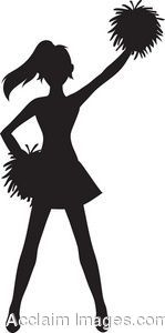 149x300 Silhouette Of A Cheerleader Vbs Silhouettes