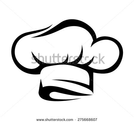 450x414 Vector Black Silhouette Of A Chef Hat Isolated On A White