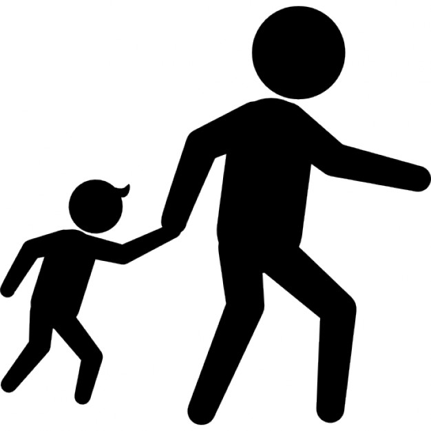 626x626 Criminals Silhouettes Of An Adult With A Child Icons Free Download