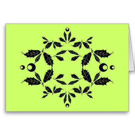 512x512 Holly Silhouette In Black