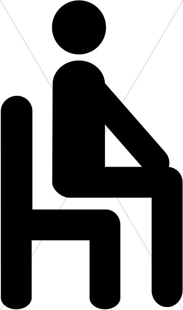 361x612 Silhouette Of Man Walking Church People Clipart