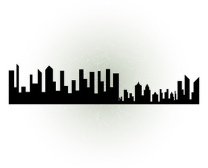 300x242 Cityscape Silhouette Royalty Free Stock Image