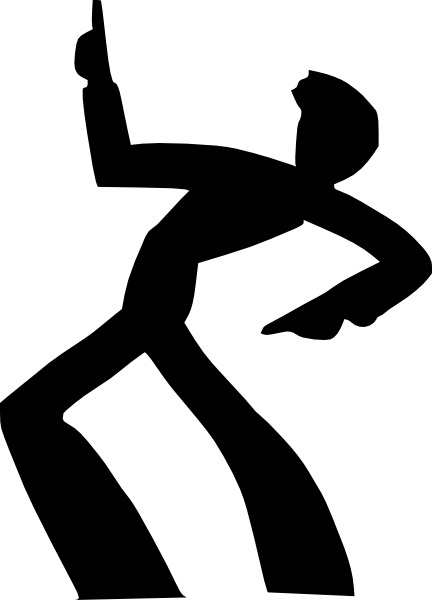 432x600 Dancing Man Silhouette Clip Art Free Vector In Open Office Drawing