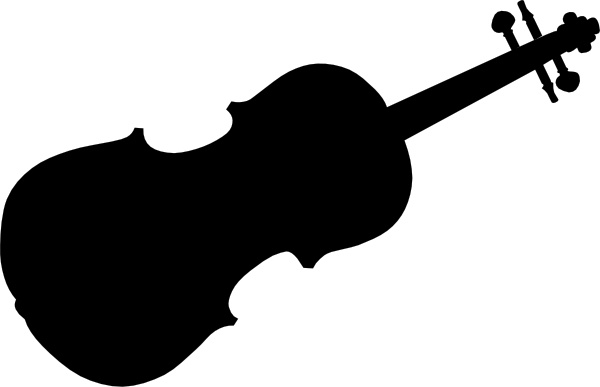 600x387 Violin Silhouette Clip Art Free Vector In Open Office Drawing Svg