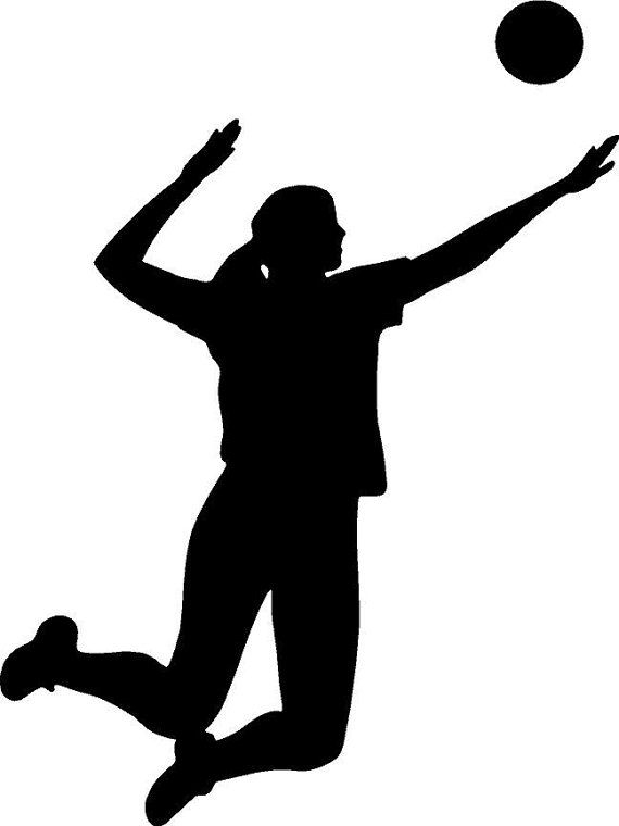 570x760 Volleyball Clip Art Or Volleyball Player Spike Silhouette Clipart