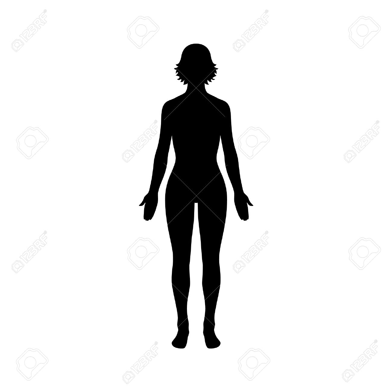 1300x1300 Female Body Anatomy Silhoettes