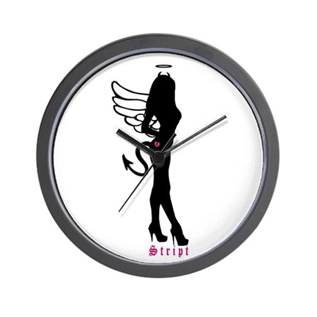 460x460 Devil Silhouette Girl Wall Clocks