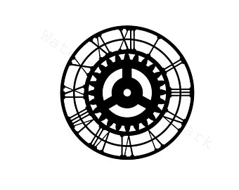 340x270 Silhouette Clock Etsy