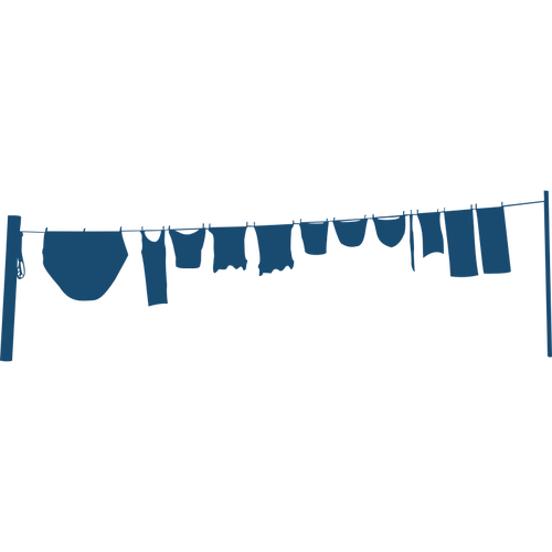 500x500 Clothes Line Silhouette Vector Image Public Domain Vectors