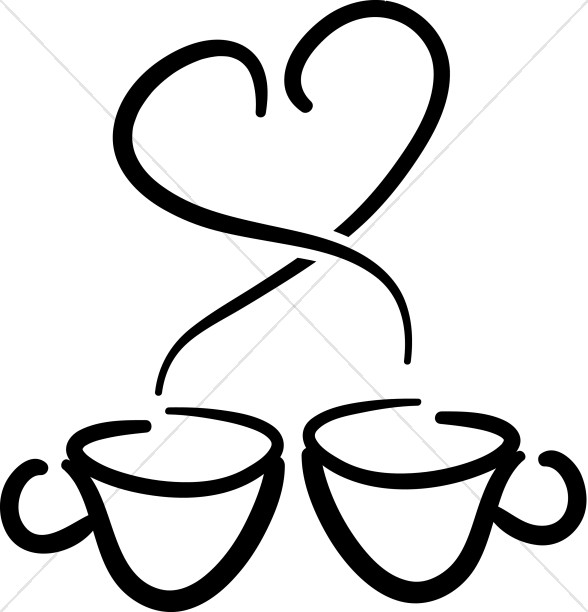 588x612 Coffee Cup Cartoon Clipart