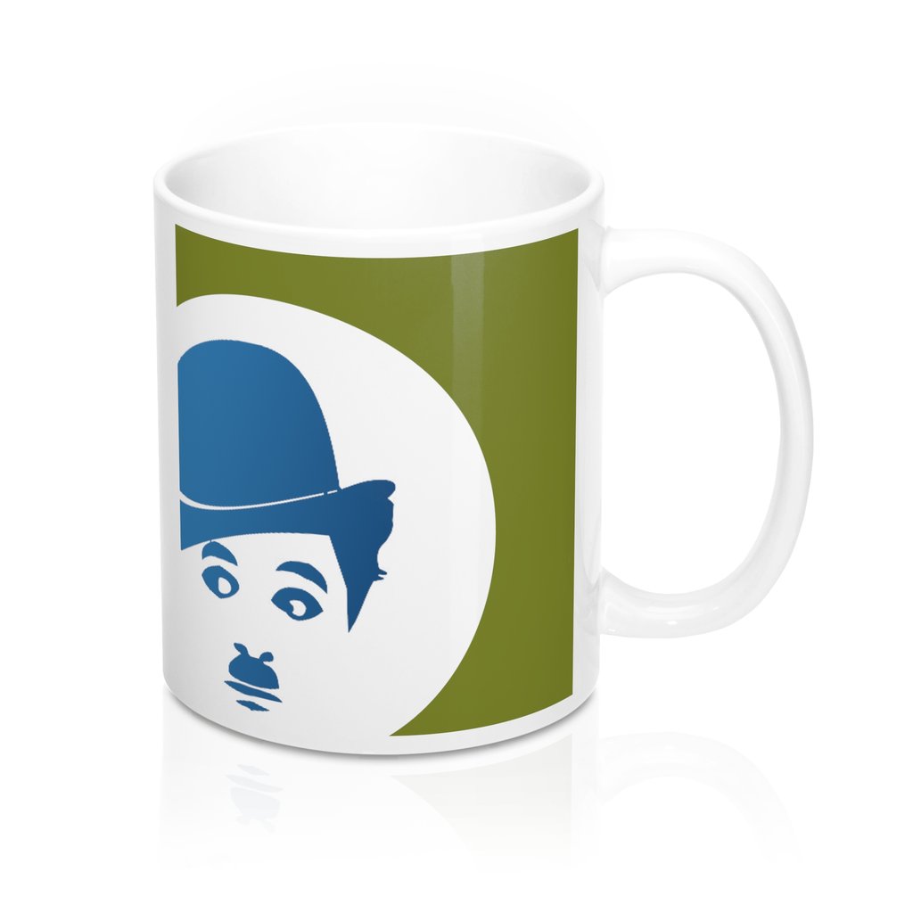 1024x1024 Charlie Chaplin Pop Art Silhouette Coffee Mug Swanky Bazaar