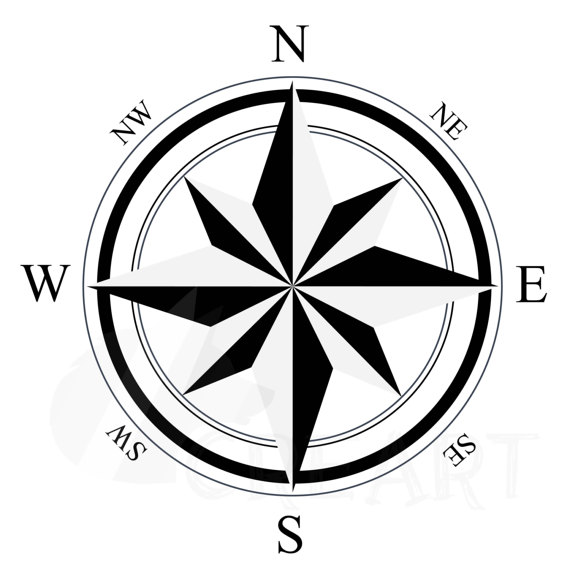 Silhouette Compass at GetDrawings | Free download