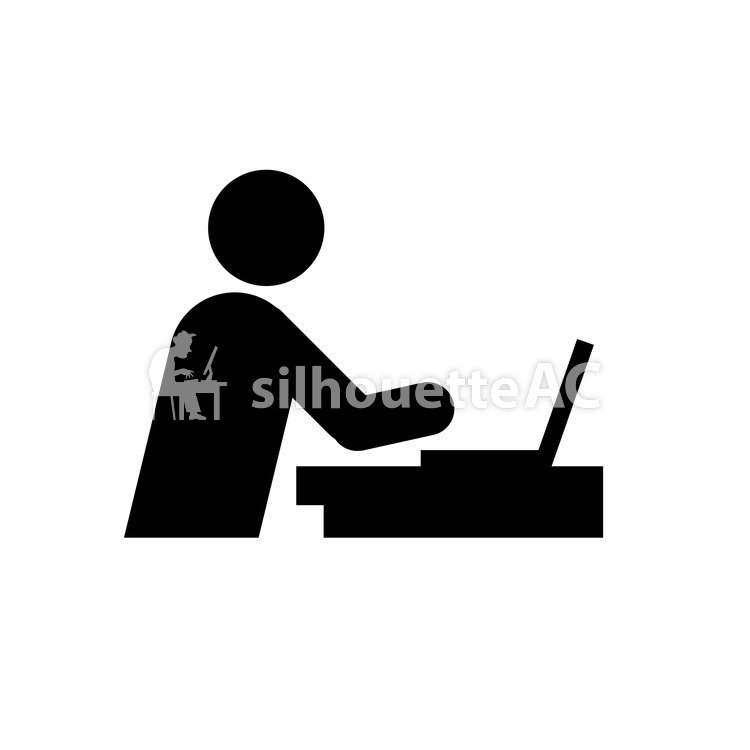 750x750 Free Silhouette Vector Pc, Icon, Note