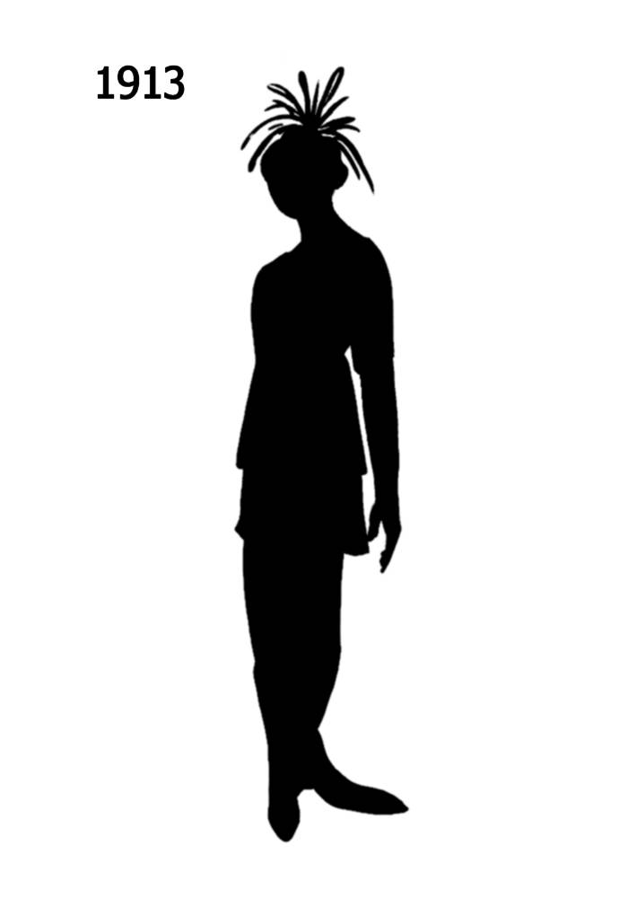700x1000 Black Silhouettes 1910 1920 In Costume History 2a