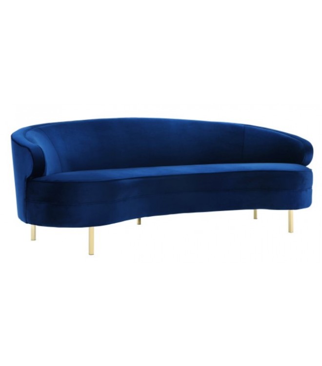 660x750 Velvet Curved Silhouette Sofa Gold Legs