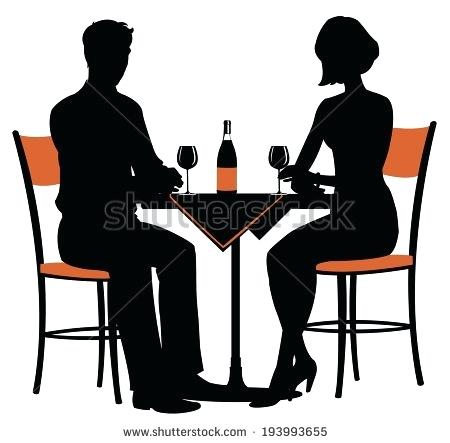 450x443 Dining Silhouette Couple Dining Silhouette